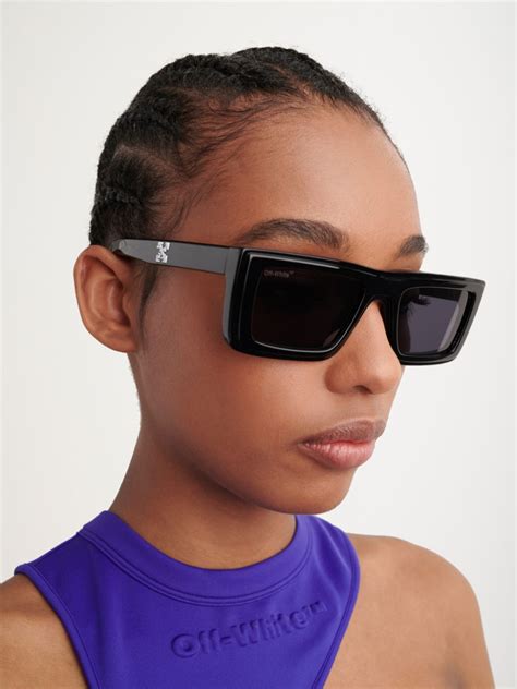 off white jacob sunglasses|Jacob rectangular sunglasses in grey .